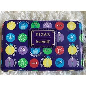 Loungefly Pixar Disney Inside Out Zip Around Wallet NEW Multicolor